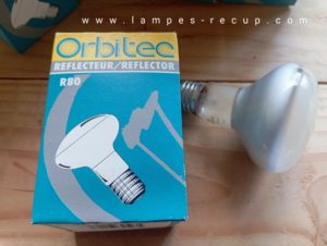 Ampoule vintage E 27 a réflecteur Orbitec 75 w