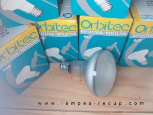 Ampoule vintage E 27 a réflecteur Orbitec 75 w