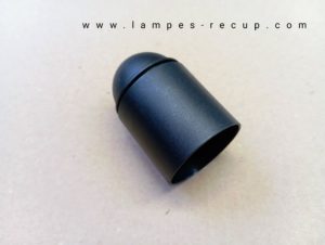 Douille E27 noire thermoplastique