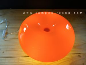 Lampe champignon orange réplique Nessino Artemide