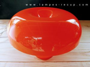 Lampe champignon orange réplique Nessino Artemide