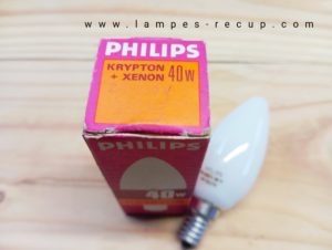 Ampoule krypton xenon 40 watts Philips E10