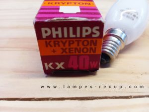 Ampoule krypton xenon 40 watts Philips E10