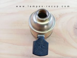 Douille a clé B22 laiton pour lampe GRAS RAVEL