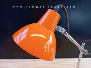 lampe vintage orange années 70