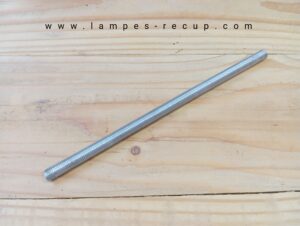 tube fileté creux pas des becs aluminium Long 24,5 cm