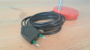 Lampe de chevet vintage Orange Corail électricité reconditionnée – Image 13