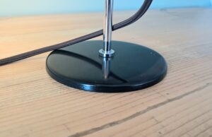 Lampe de chevet vintage année 70 Marron et noire reconditionnée – Image 7