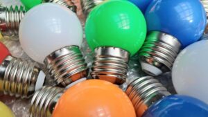 Ampoules guirlande guinguette LED colorées 21 Pièces 7 couleurs – Image 3