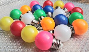 Ampoules guirlande guinguette LED colorées 21 Pièces 7 couleurs – Image 5