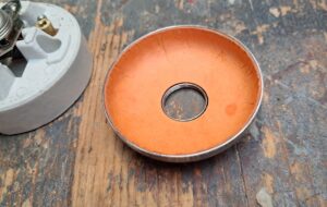Interrupteur vintage va et vient porcelaine et chrome – Image 7